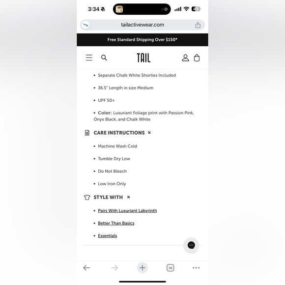 Tail Aeron Dress Luxuriant Foliage - Picture 13 of 14